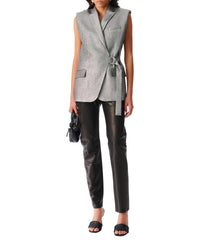 Romala sleeveless blazer - Khaki