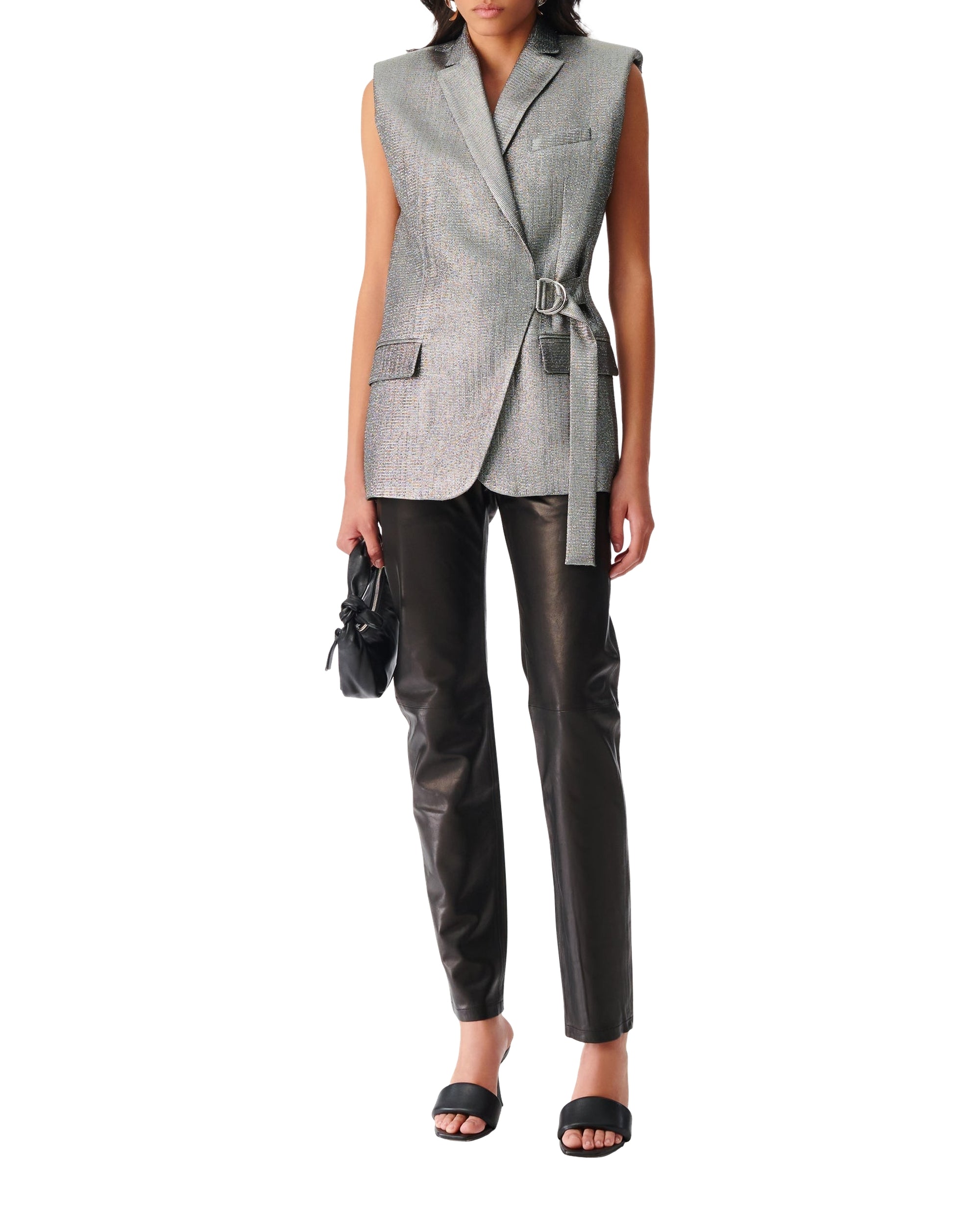 Romala sleeveless blazer - Khaki