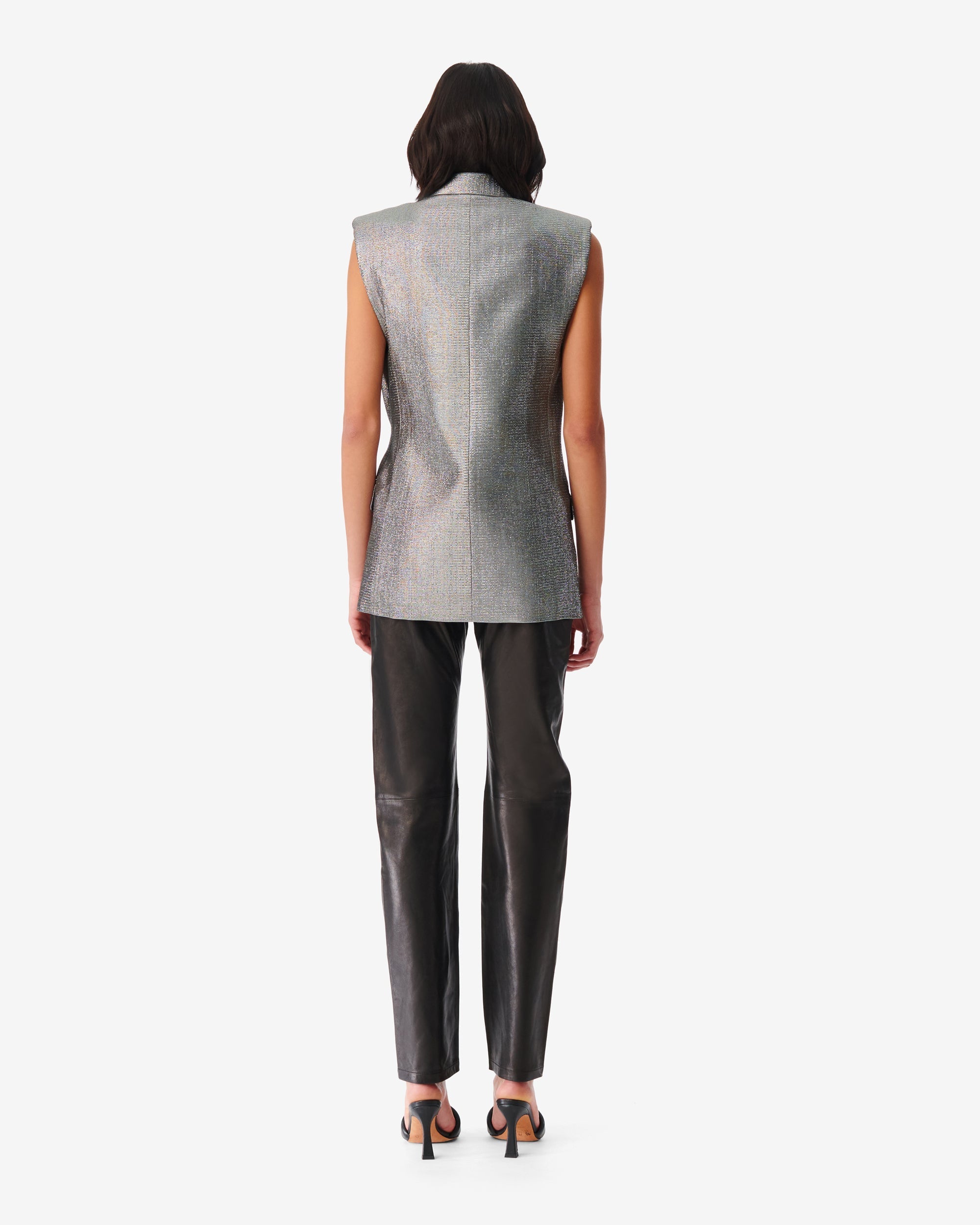 Romala sleeveless blazer - Khaki