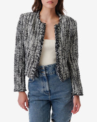 Silgo wool jacket - Black & White