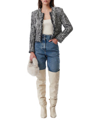 Silgo wool jacket - Black & White