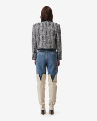 Silgo wool jacket - Black & White
