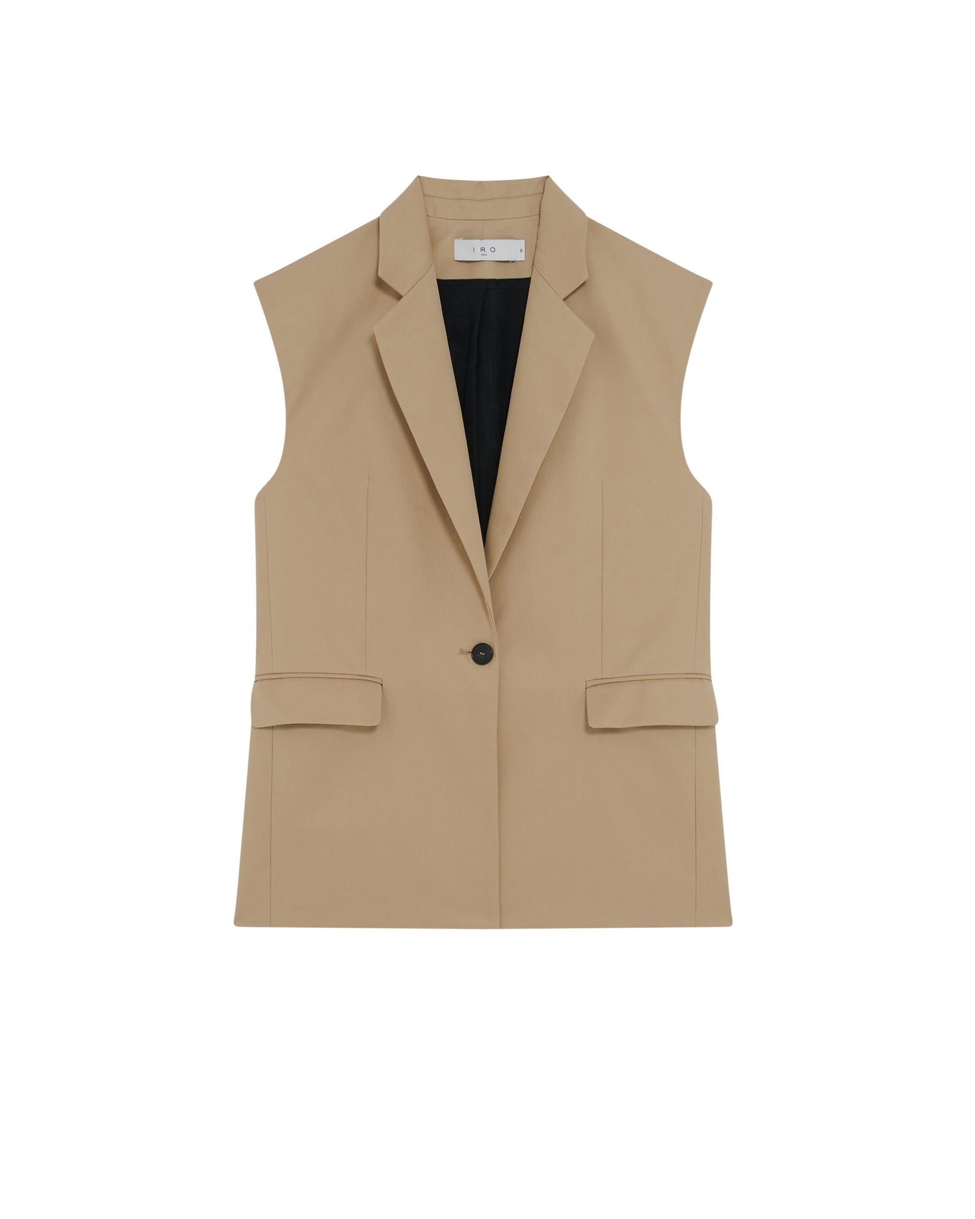 Viria sleeveless blazer - Camel