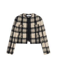 Xelina wool jacket - Ecru & Black