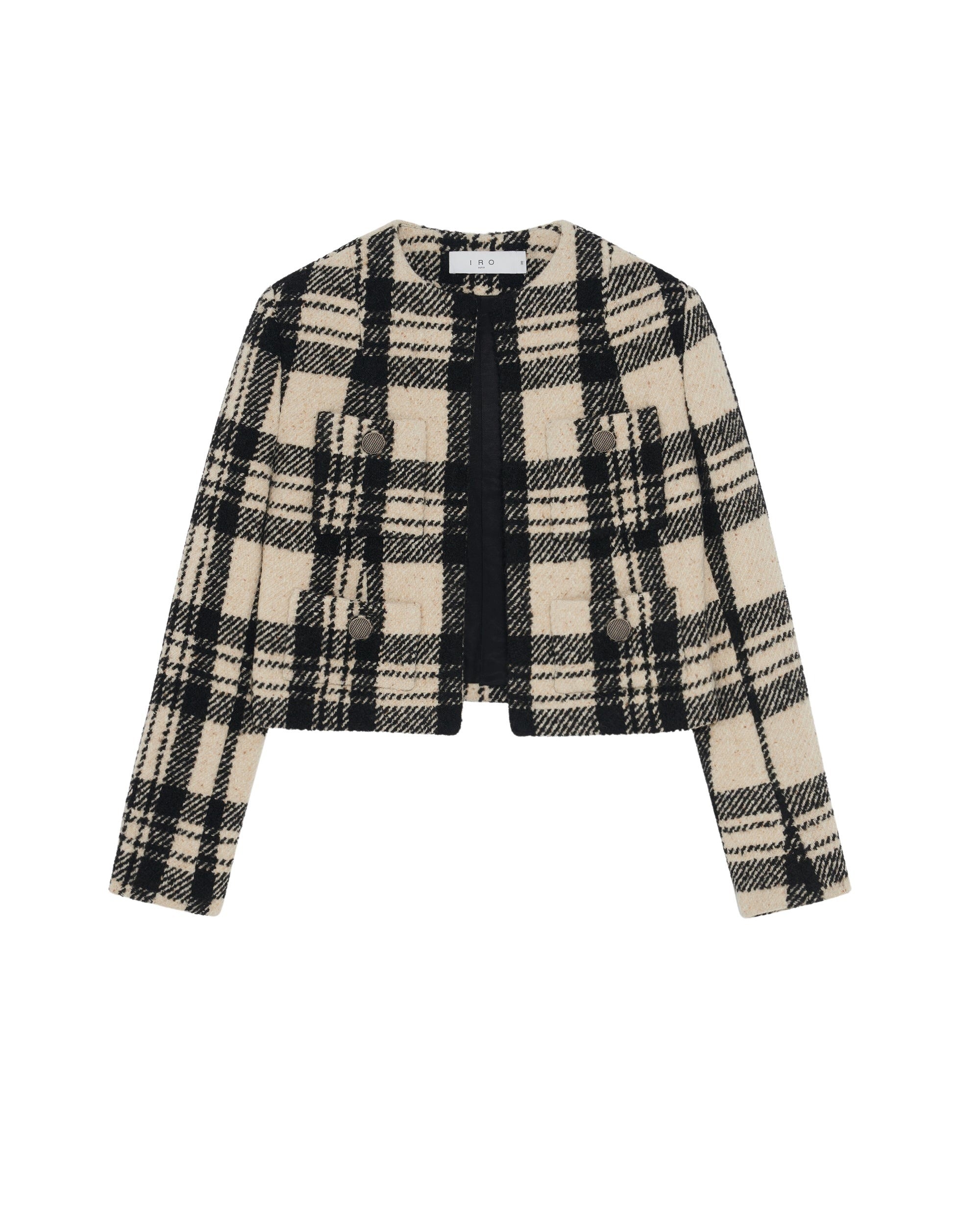 Xelina wool jacket - Ecru & Black