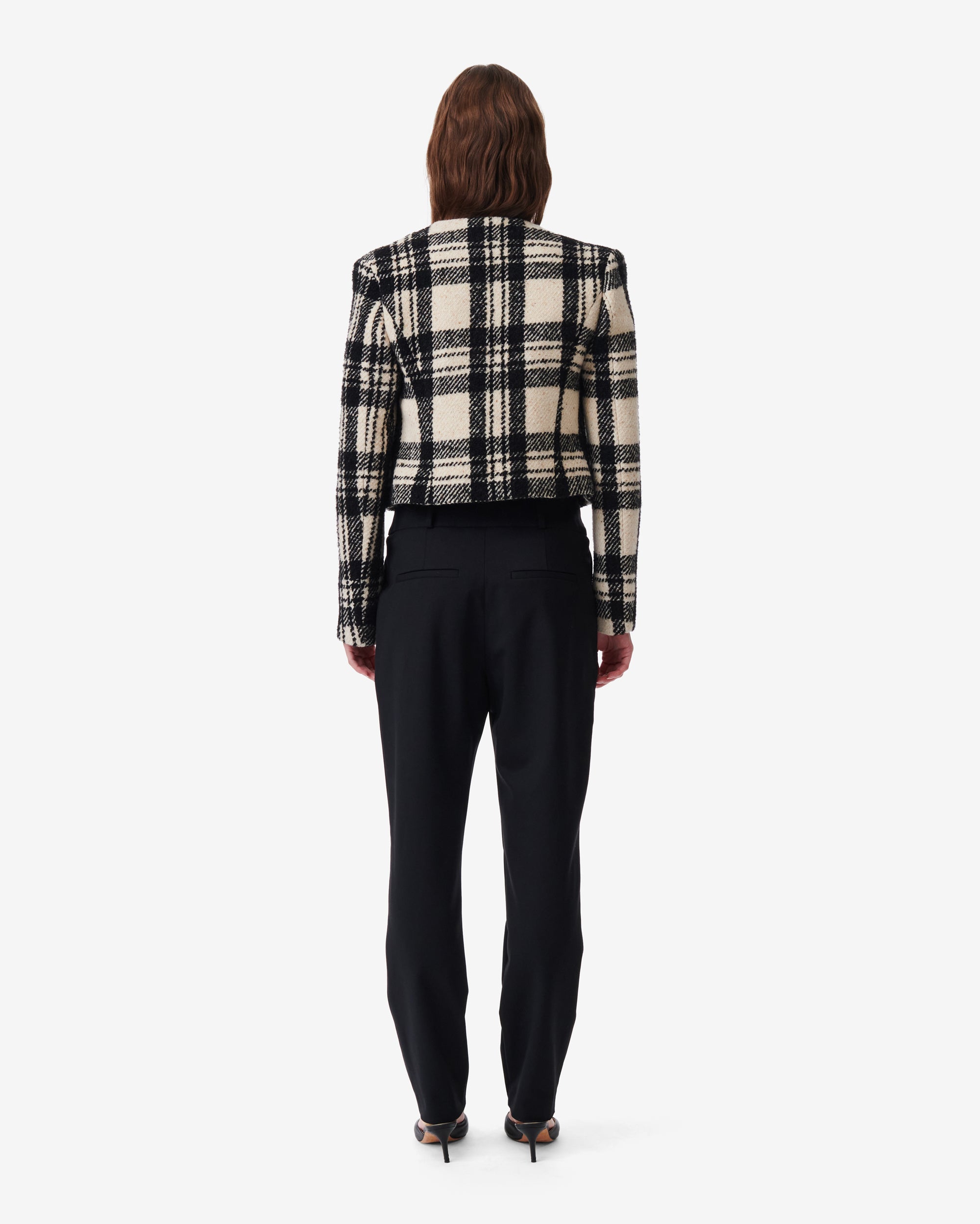 Xelina wool jacket - Ecru & Black