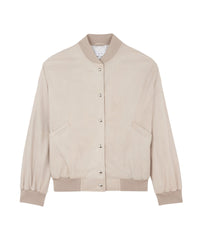 Artus leather bomber - Smoke Grey