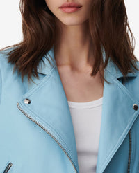 Perfecto Kolmar in leather - Azur Blue