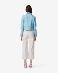 Perfecto Kolmar in leather - Azur Blue