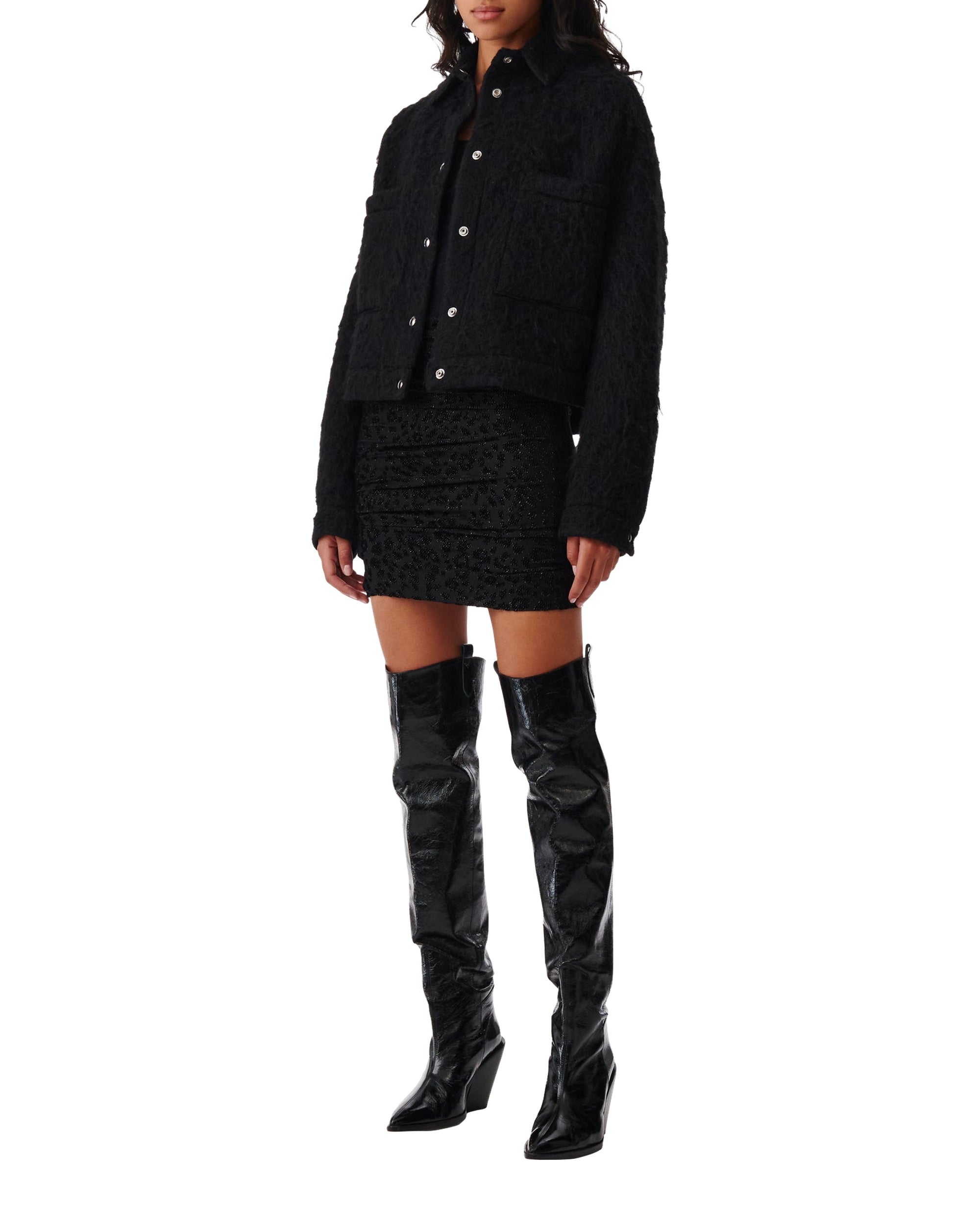 Domal wool jacket - Black