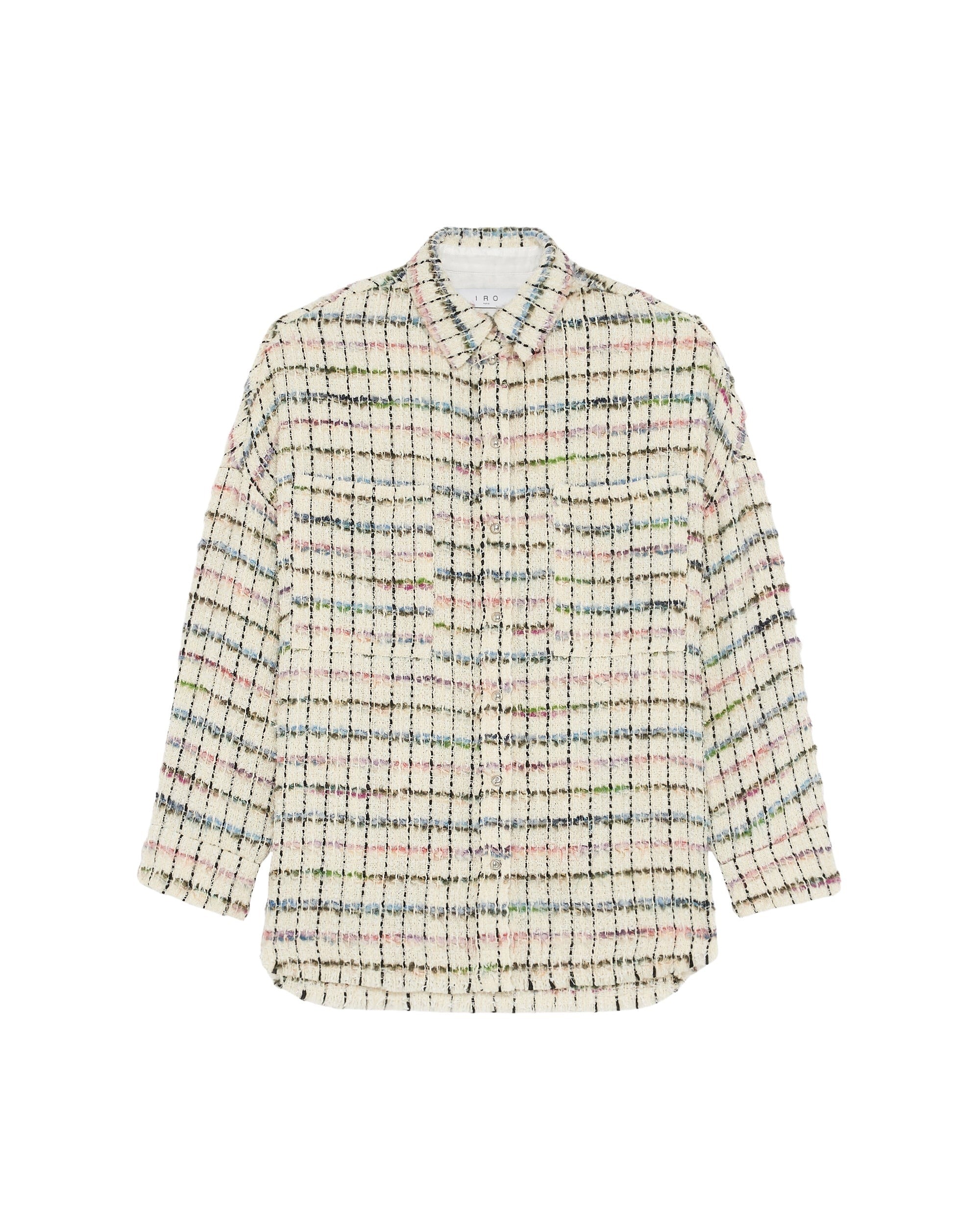 Madita wool blend overshirt - Multico Ecru