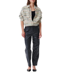 Madita wool blend overshirt - Multico Ecru
