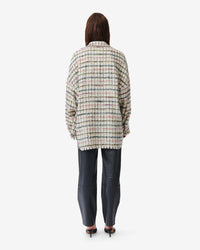 Madita wool blend overshirt - Multico Ecru