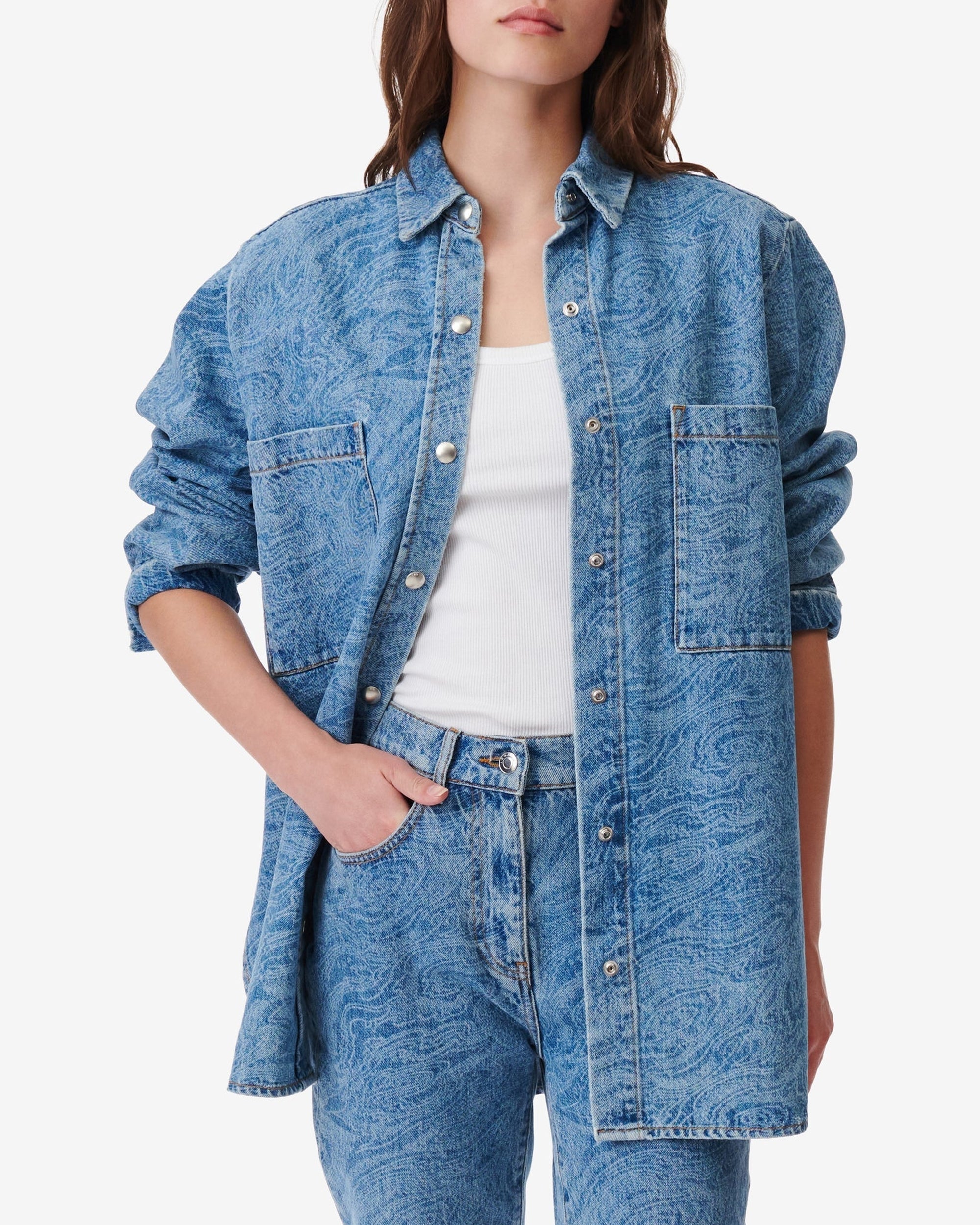 Pampeloo overshirt - Laser Denim