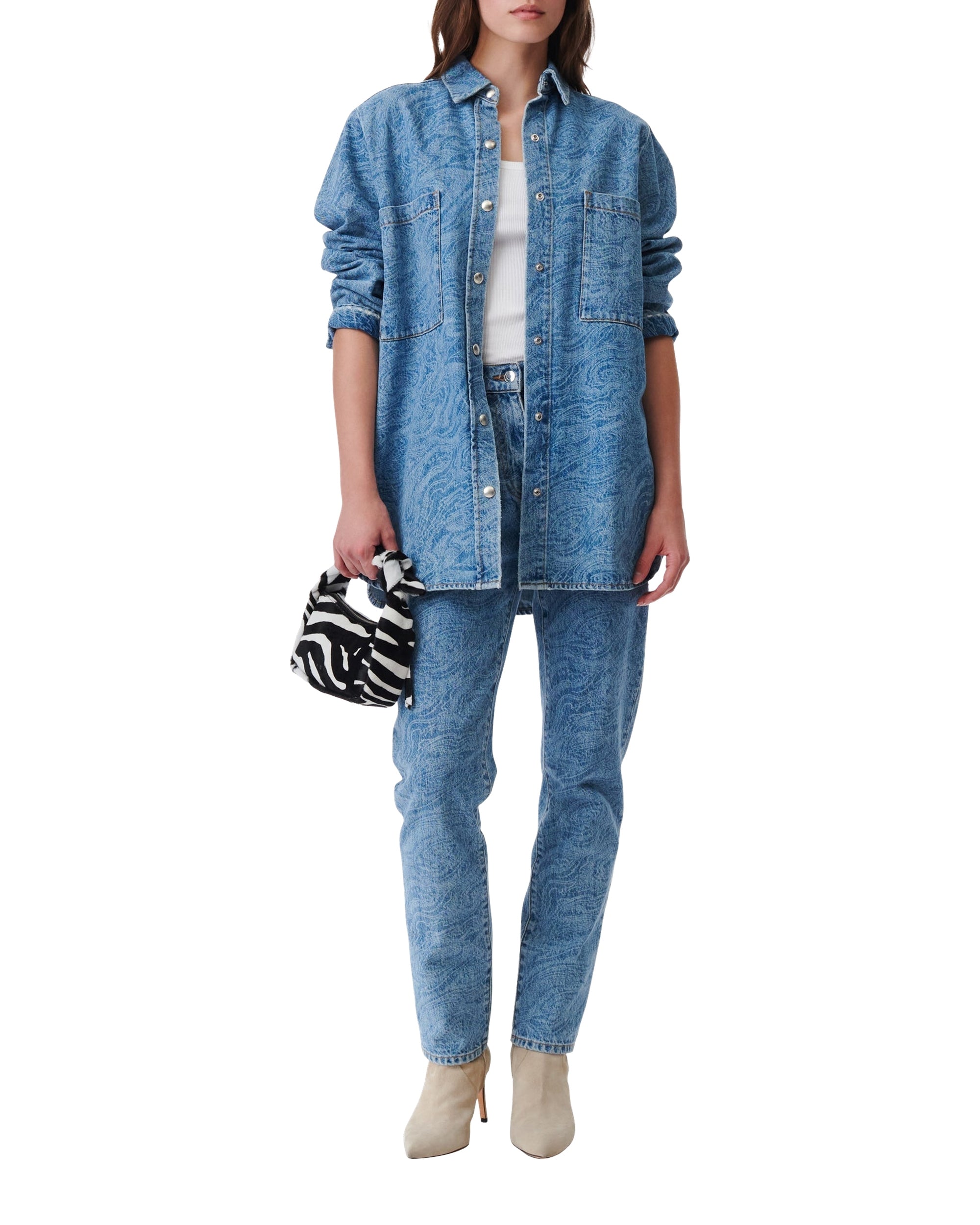Pampeloo overshirt - Laser Denim