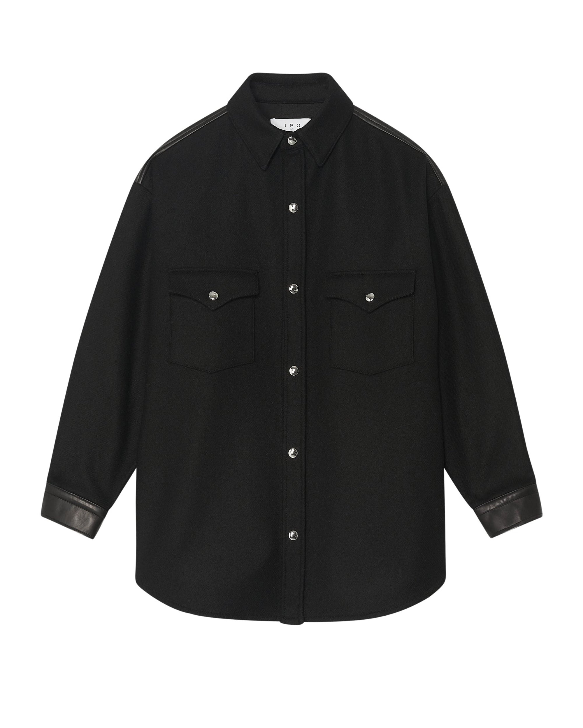 Ulysse wool overshirt - Black