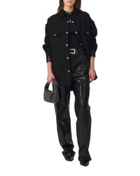 Ulysse wool overshirt - Black
