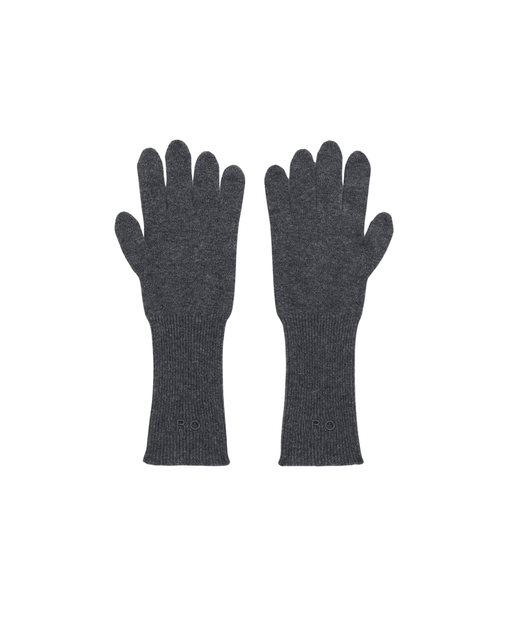 Shaki cashmere gloves - Light Grey