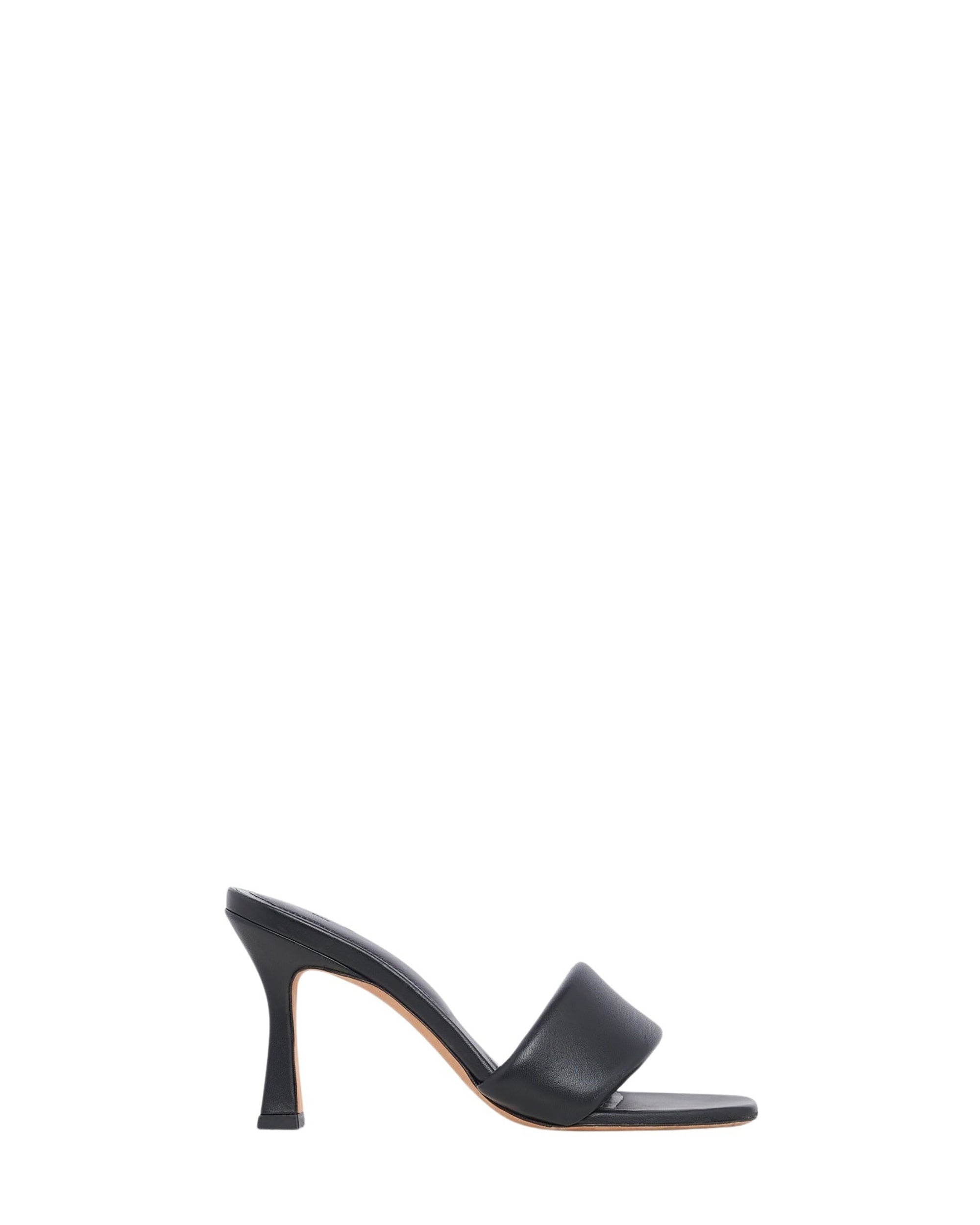 Yolanda 95 mules in leather - Black