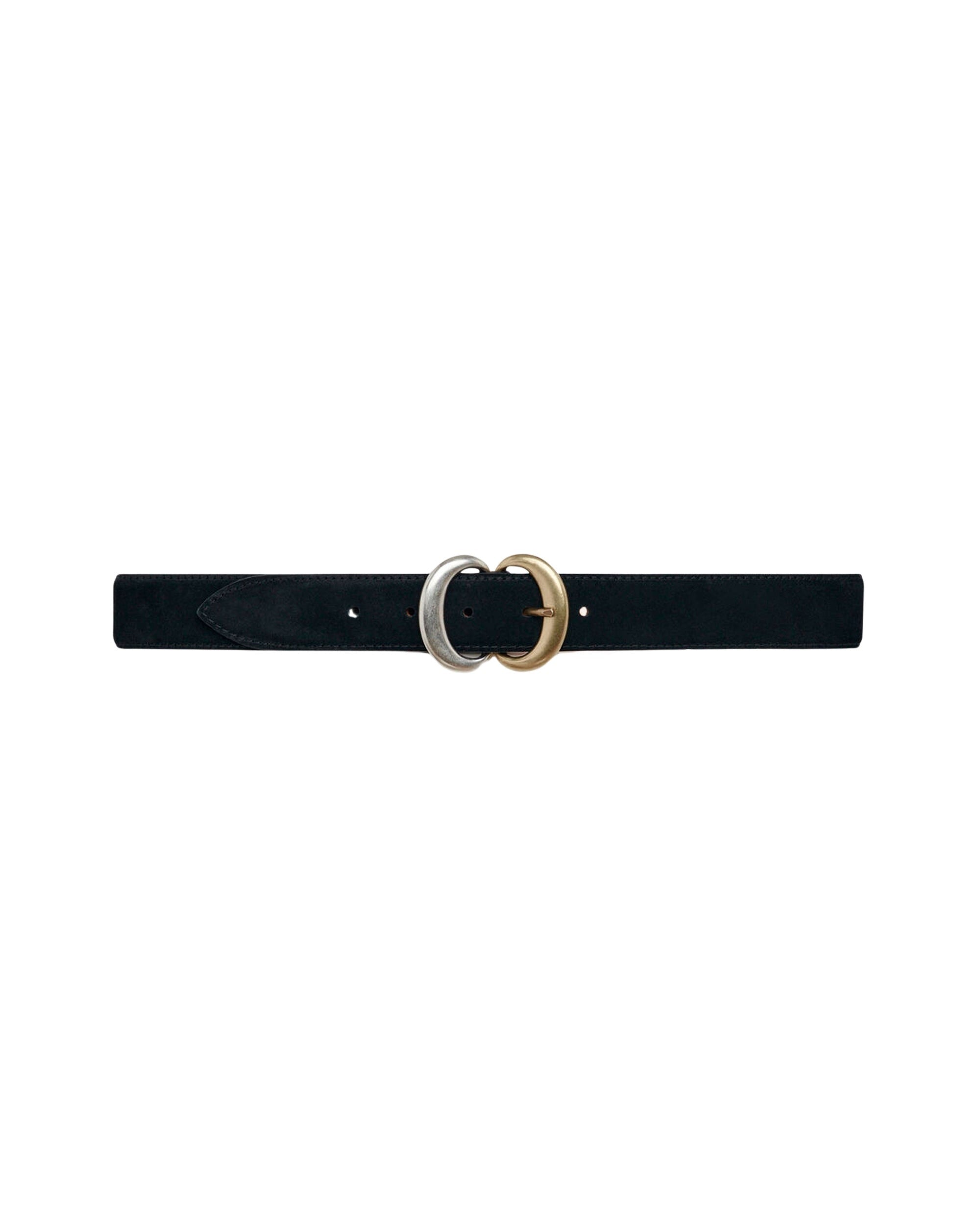Merea Suede leather belt - Black