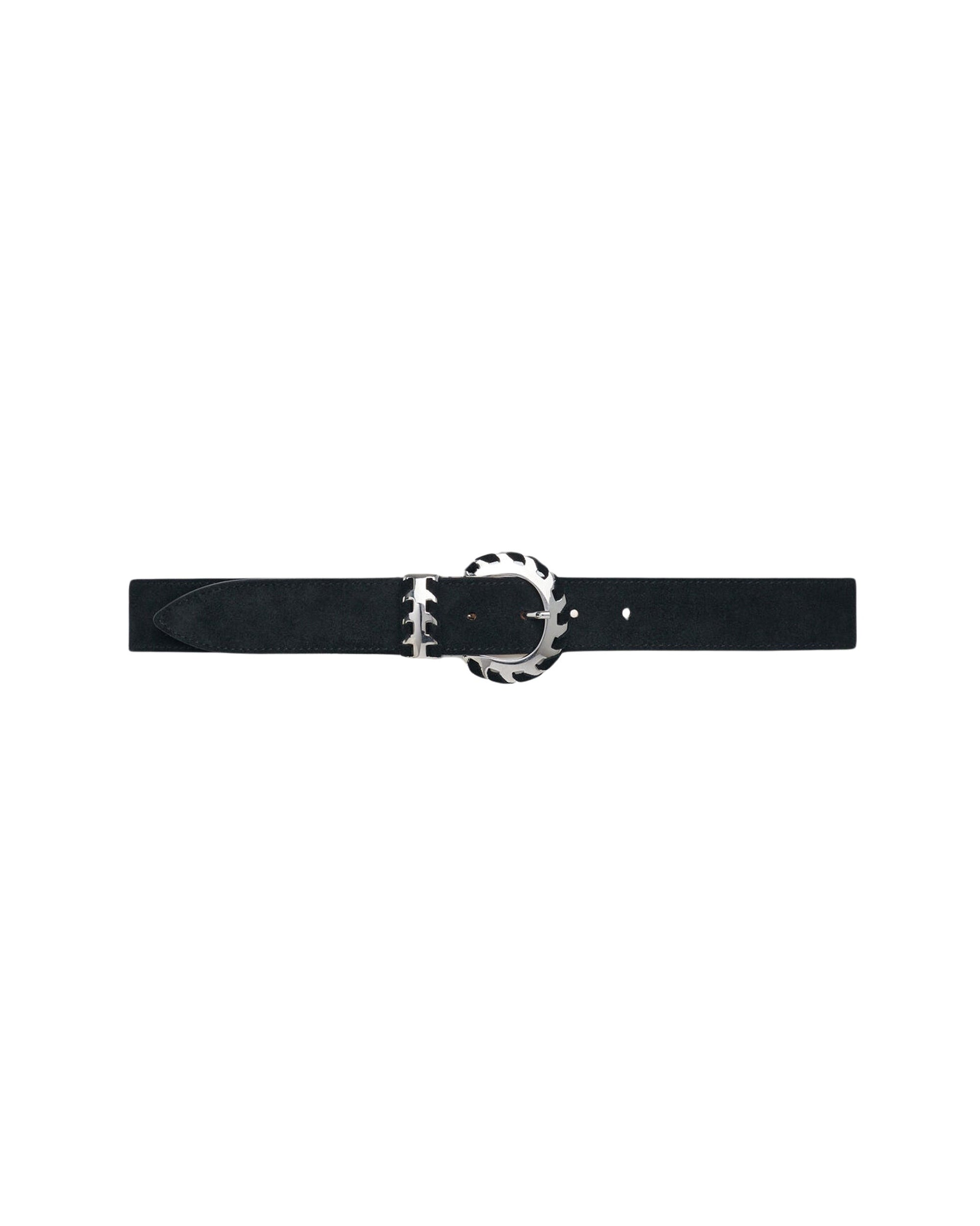 Tressy Suede leather belt - Black