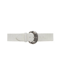 Losange Pony leather belt - White Pony