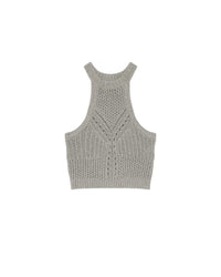 Firoza knitted sleeveless jumper - Grey & Black