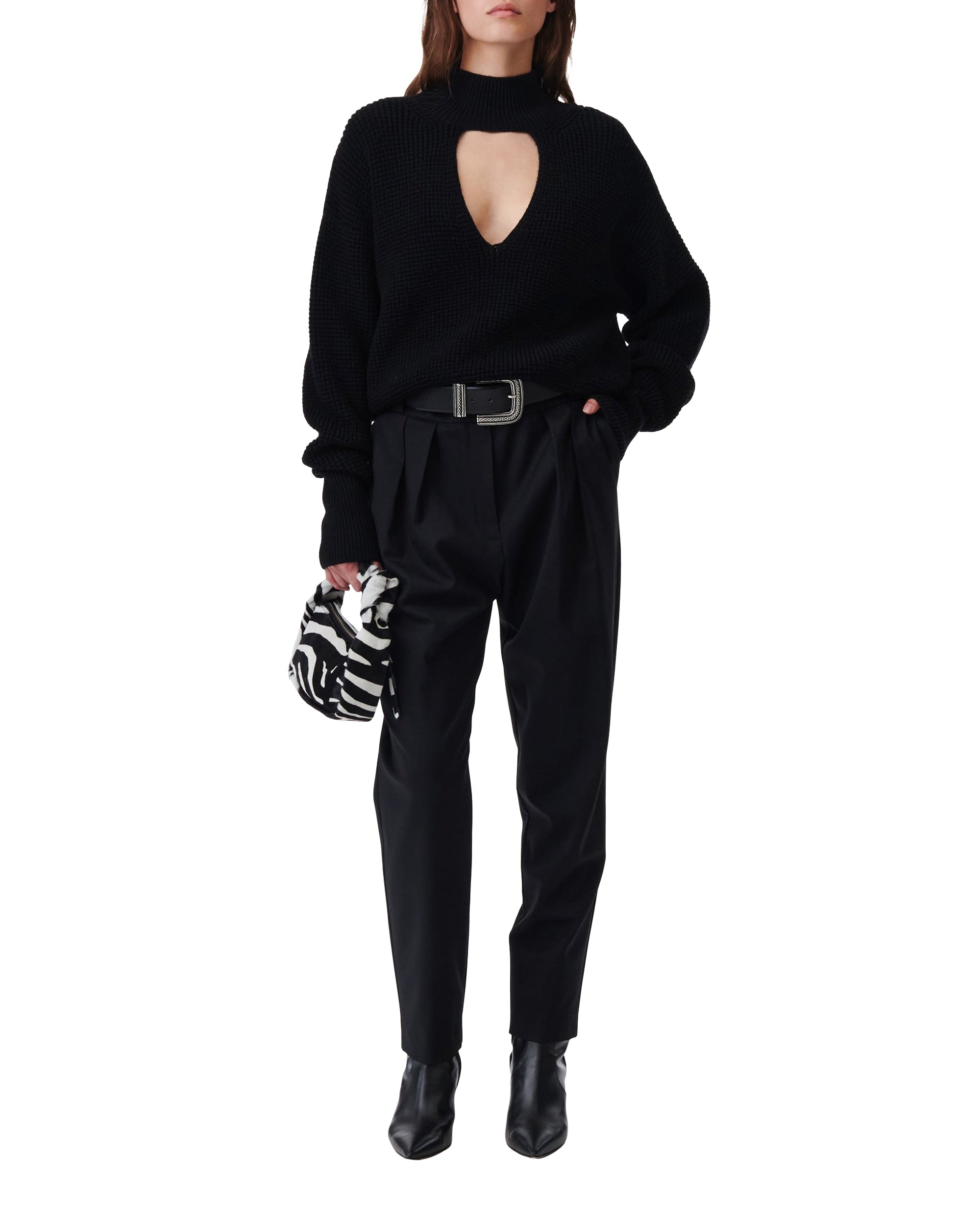 Gaid wool jumper - Black