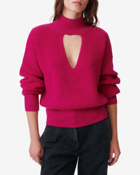 Gaid wool jumper - Fushia