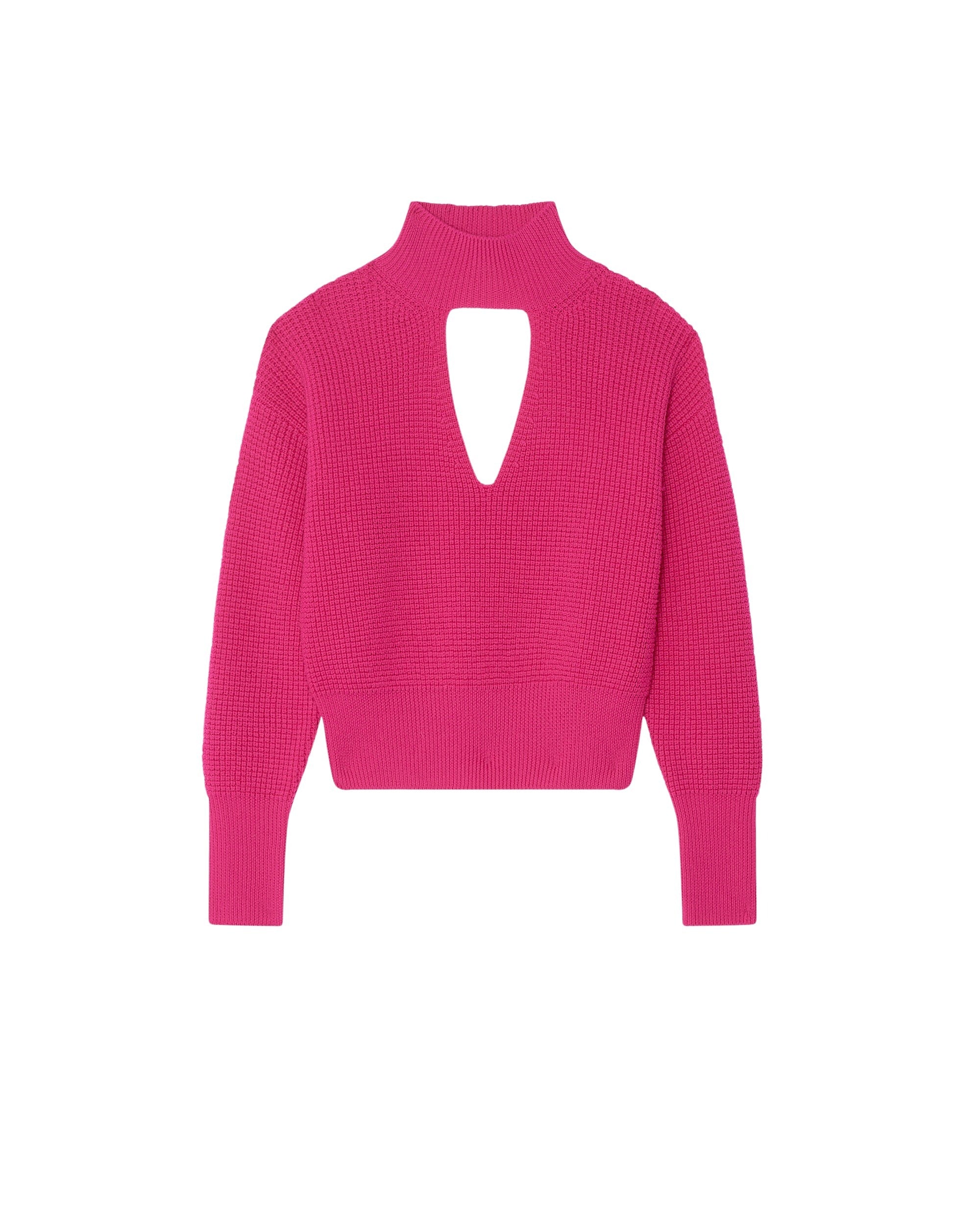 Gaid wool jumper - Fushia