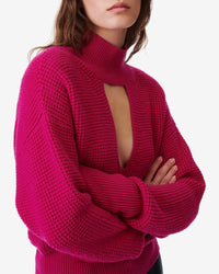 Gaid wool jumper - Fushia