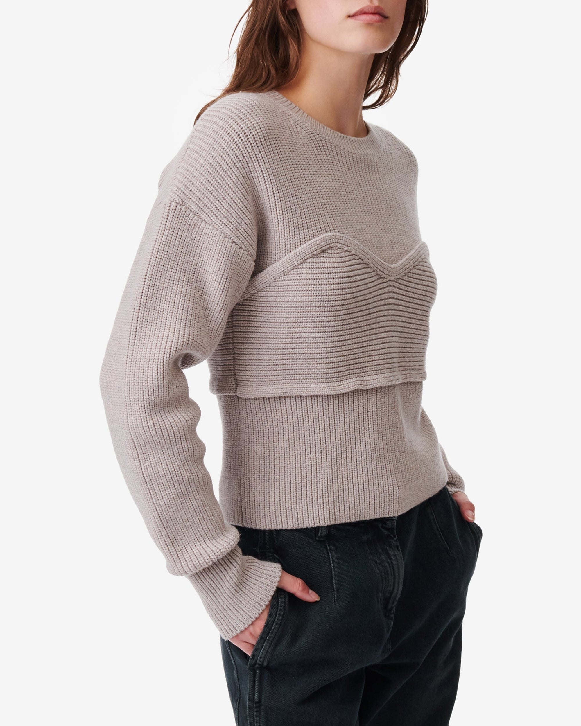 Gedeon wool jumper - Champagne