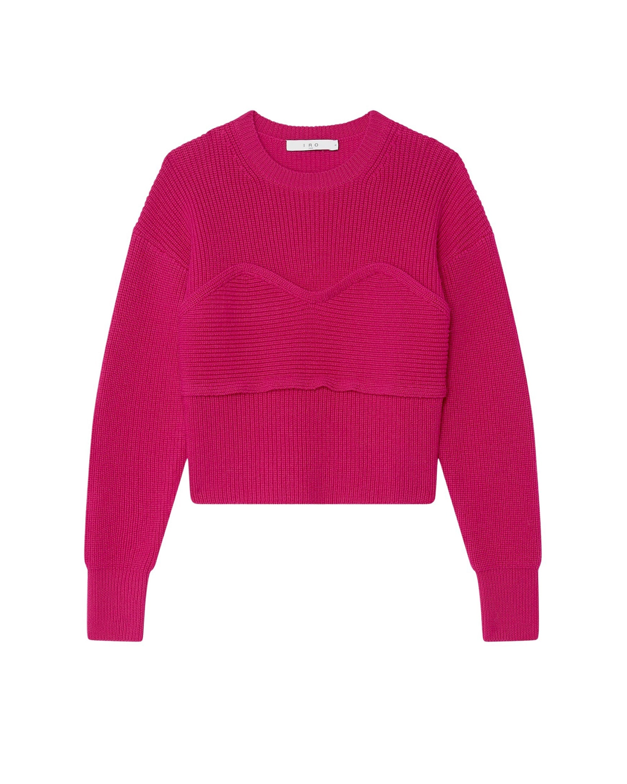 Gedeon jumper in wool - Fushia