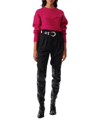 Gedeon jumper in wool - Fushia