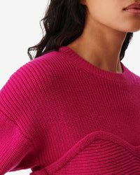 Gedeon jumper in wool - Fushia