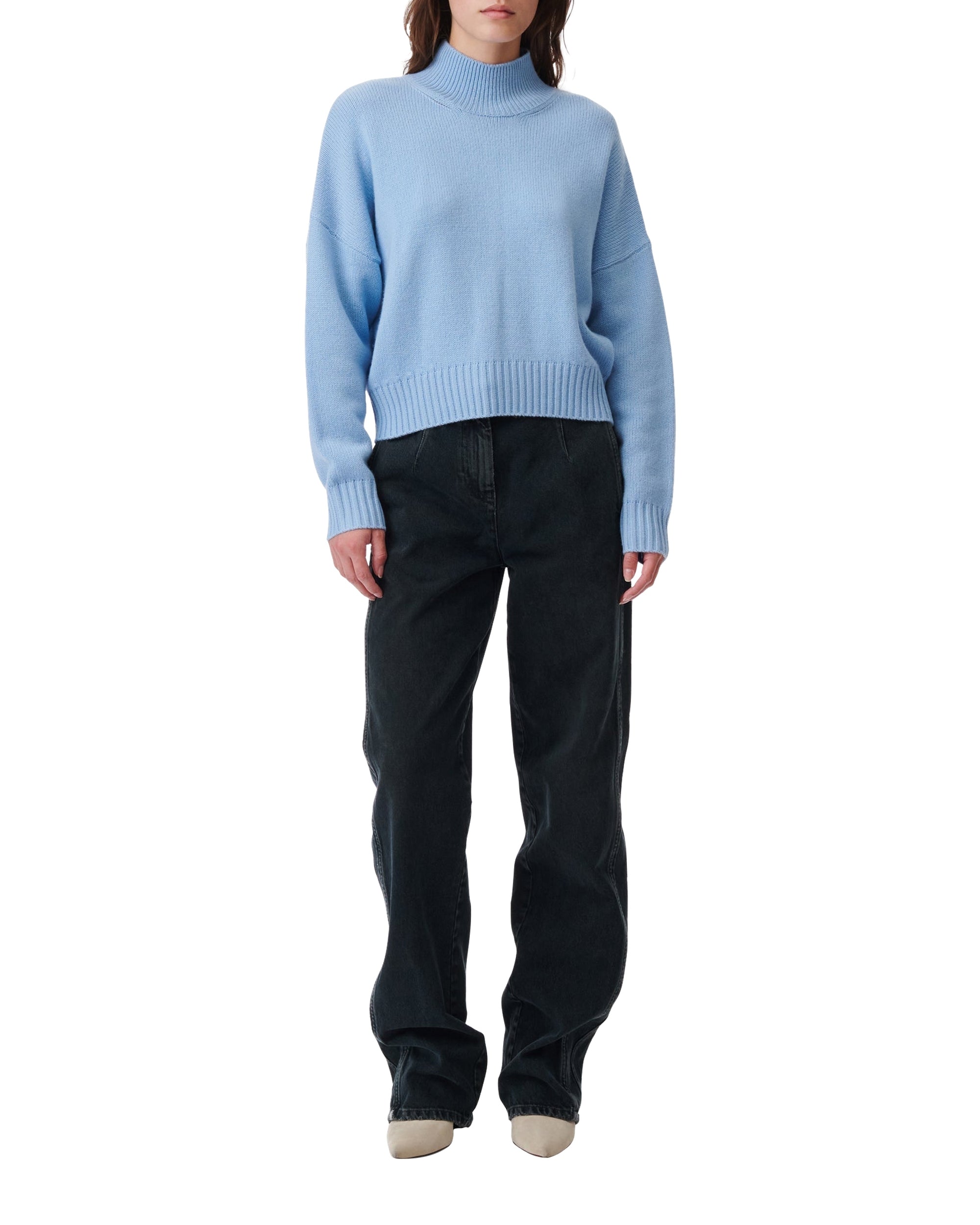 Iria cashmere jumper - Light Blue