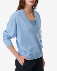 Izie cashmere jumper - Light Blue