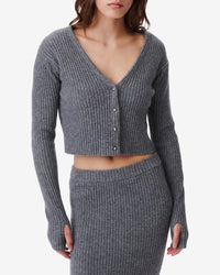 Keyra jumper in wool & cashmere - Anthracite
