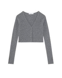 Keyra jumper in wool & cashmere - Anthracite