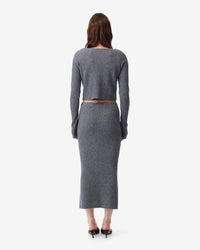 Keyra jumper in wool & cashmere - Anthracite