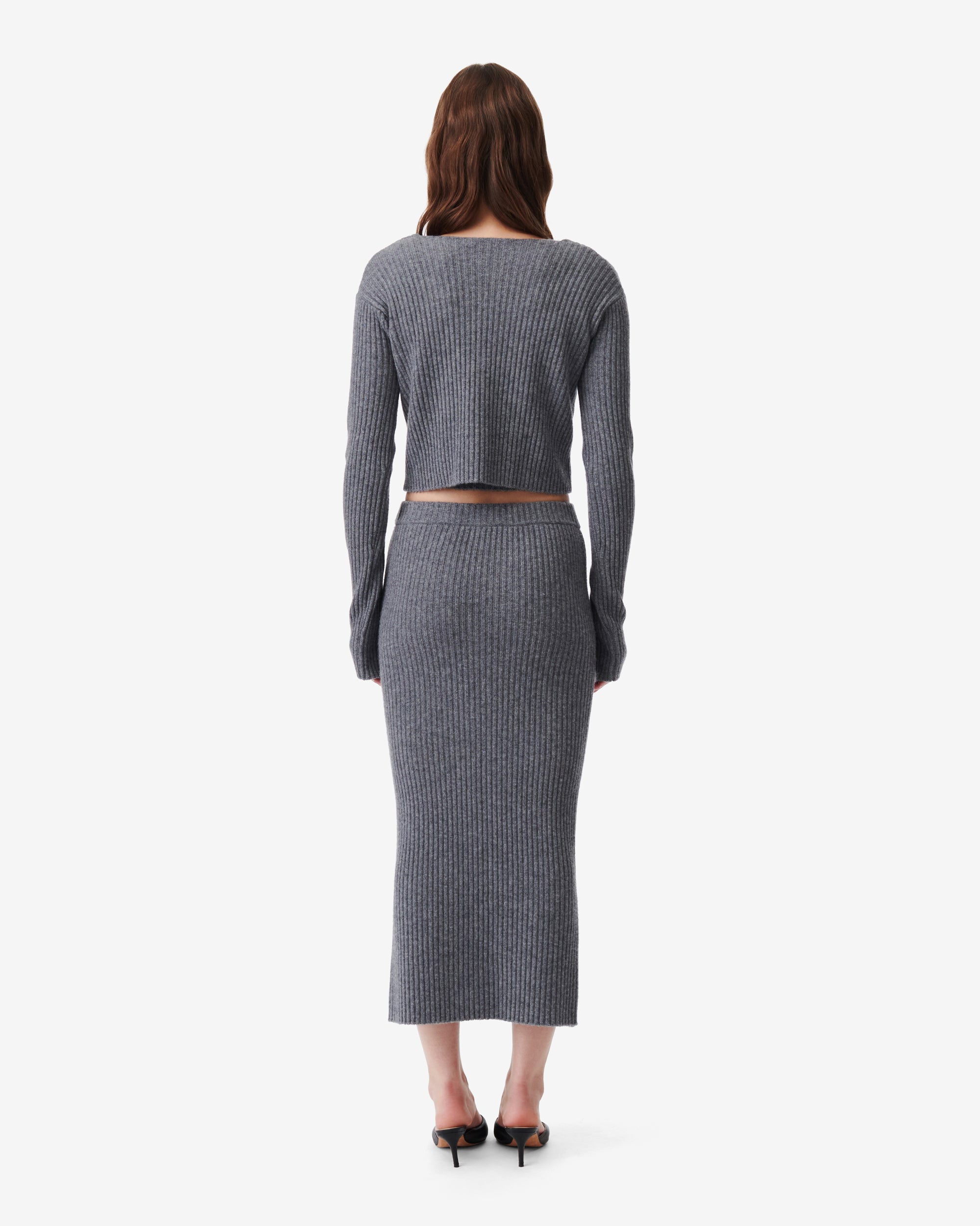 Keyra jumper in wool & cashmere - Anthracite