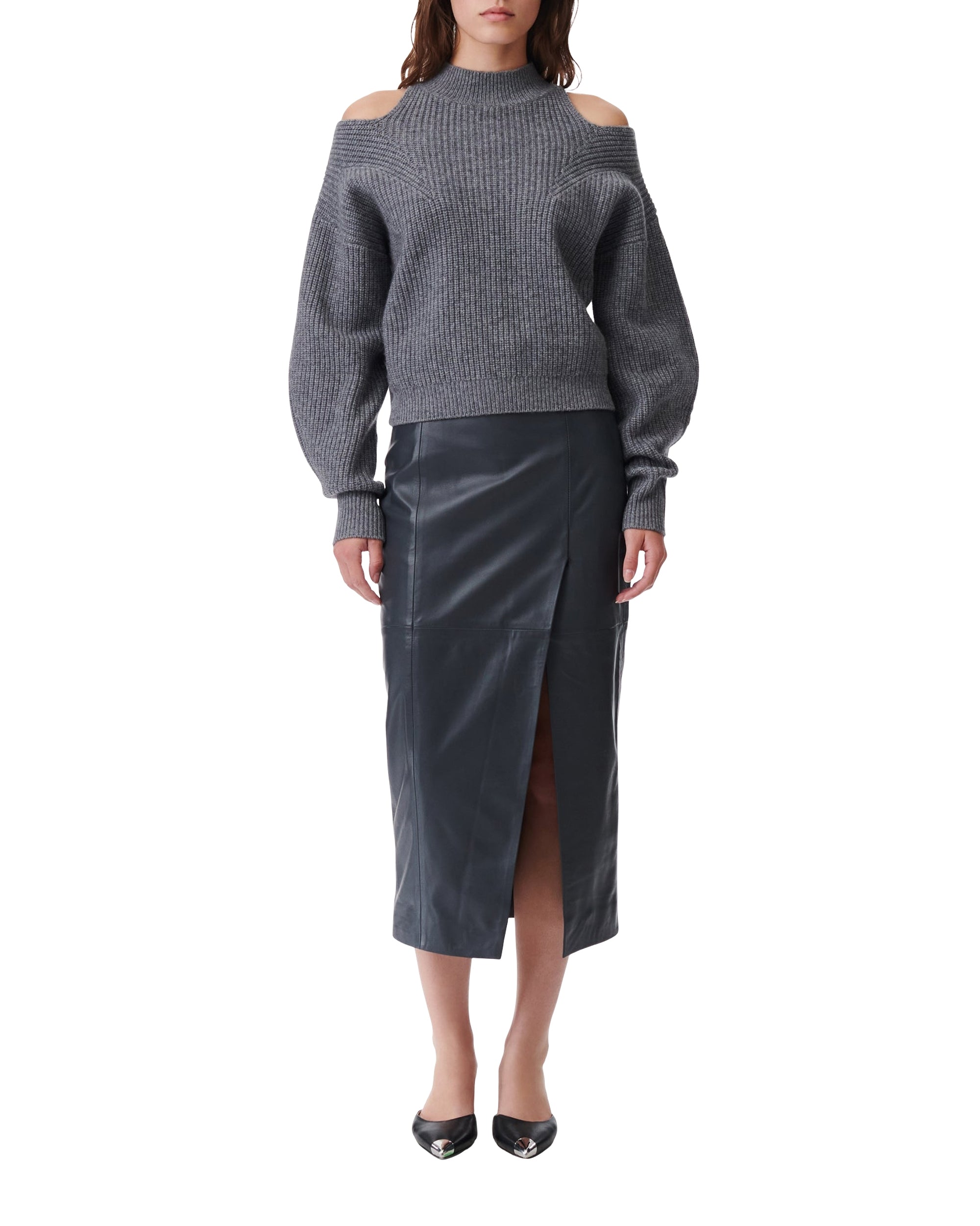 Kimiko wool jumper - Anthracite