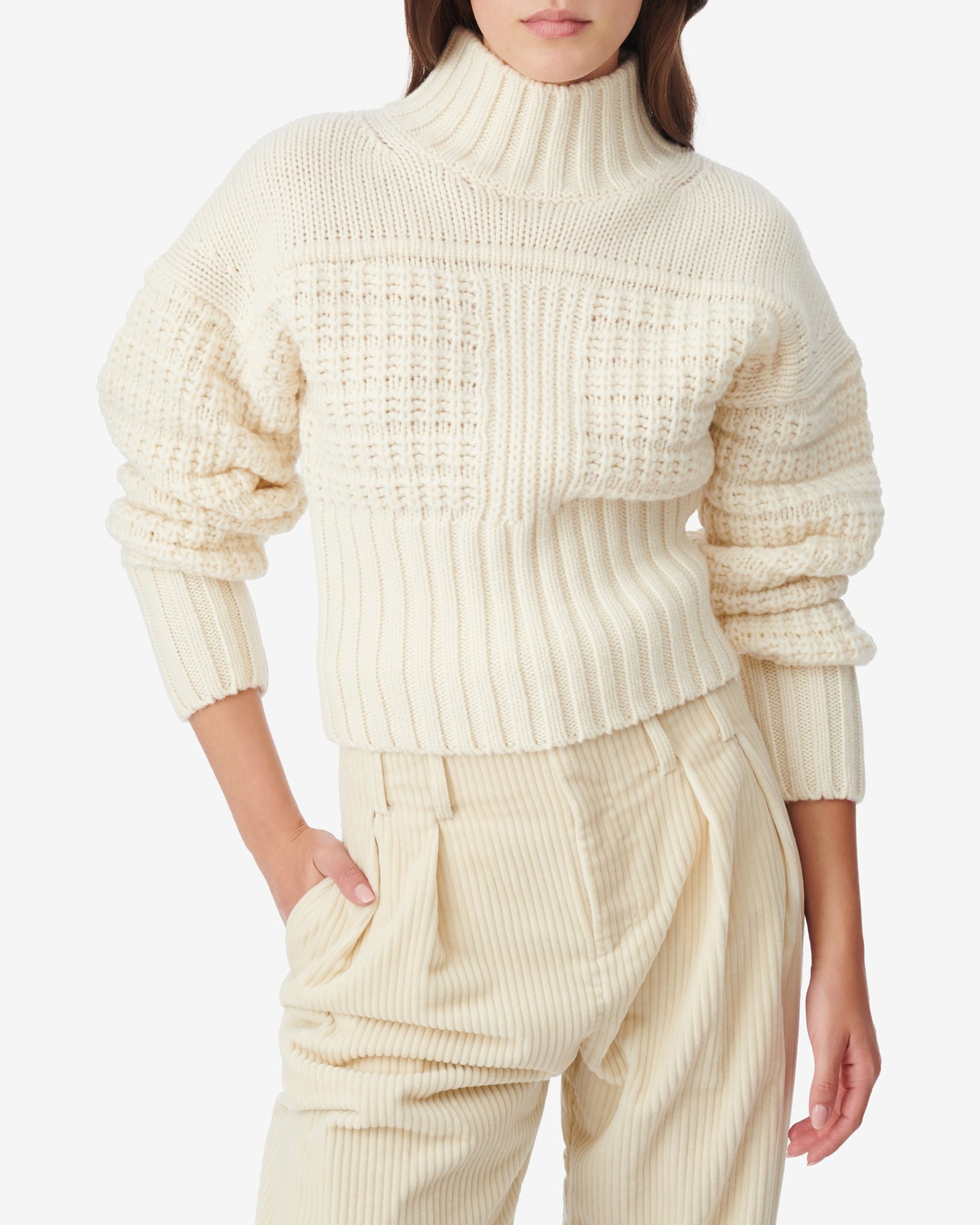 Lexa wool jumper - Ecru