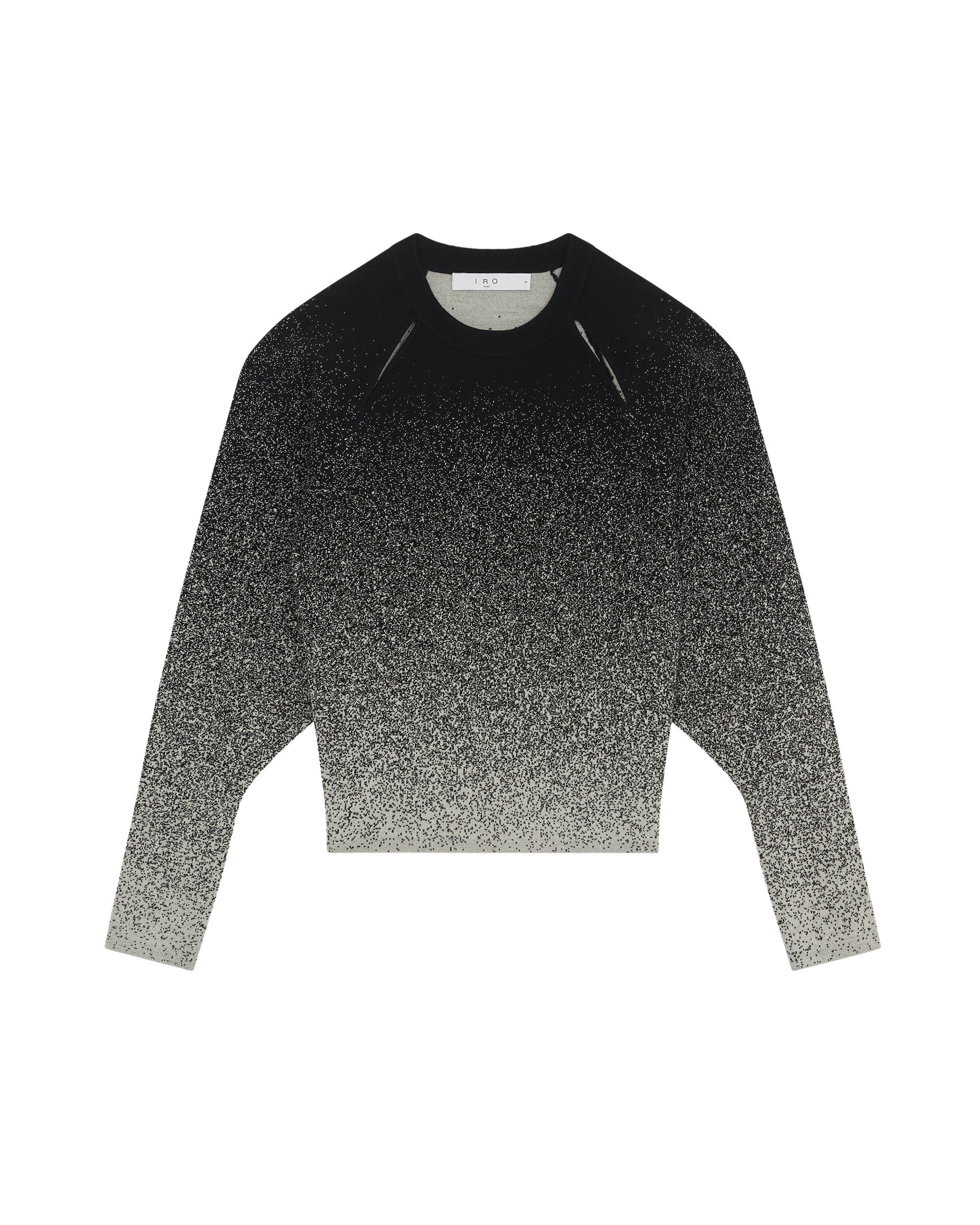 Neyla wool jumper - Black & Ecru