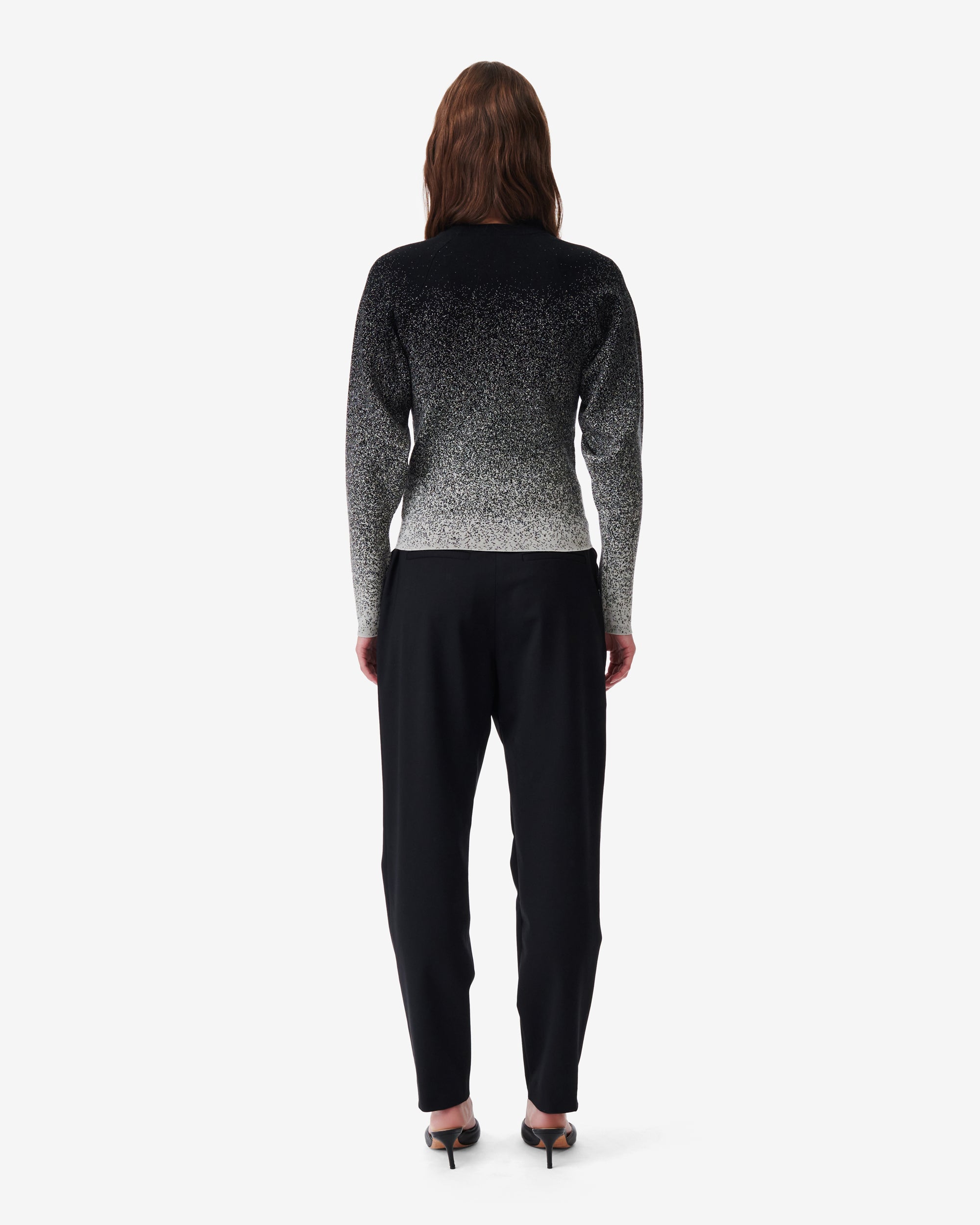 Neyla wool jumper - Black & Ecru