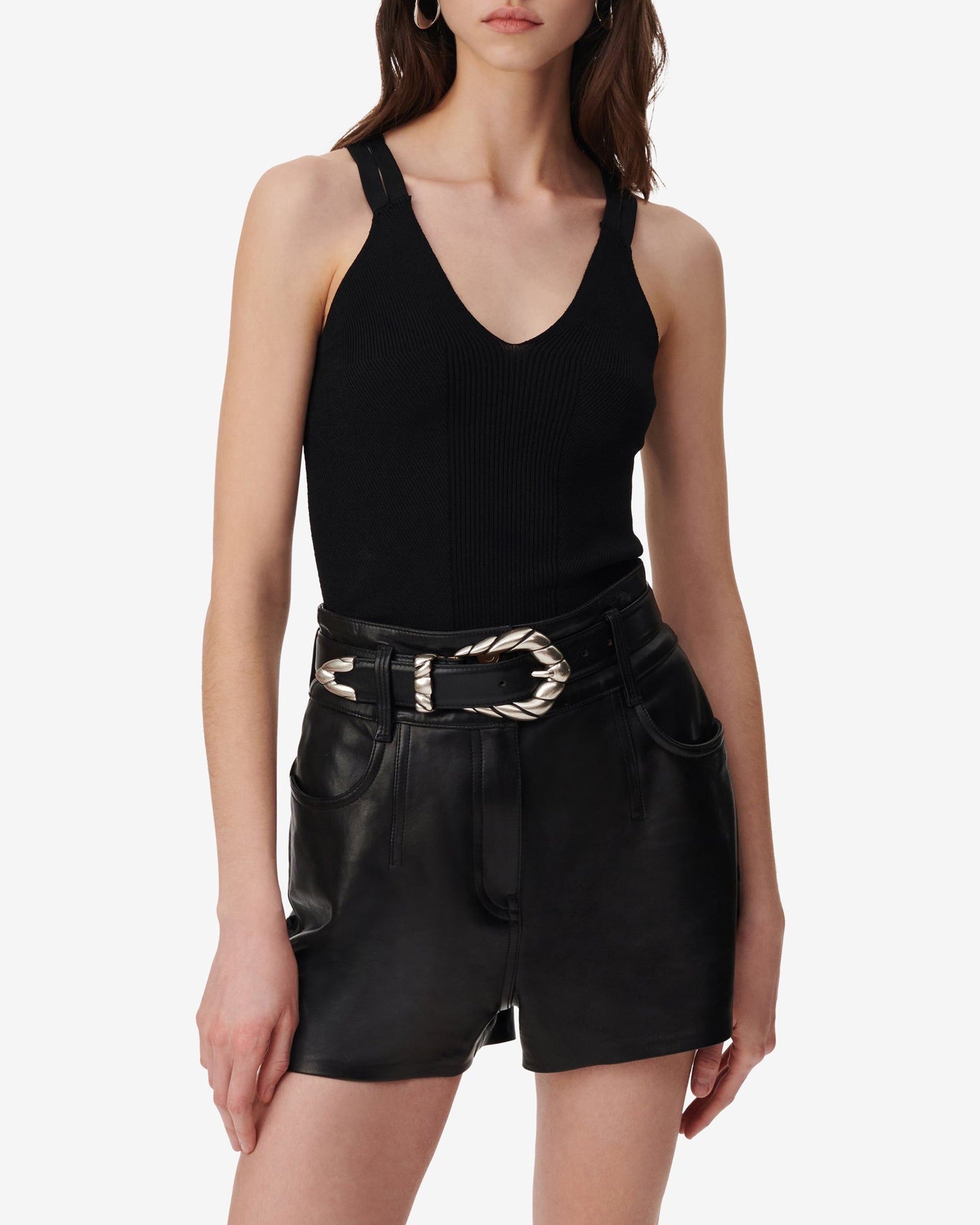 Takumi cross-over mesh top - Black