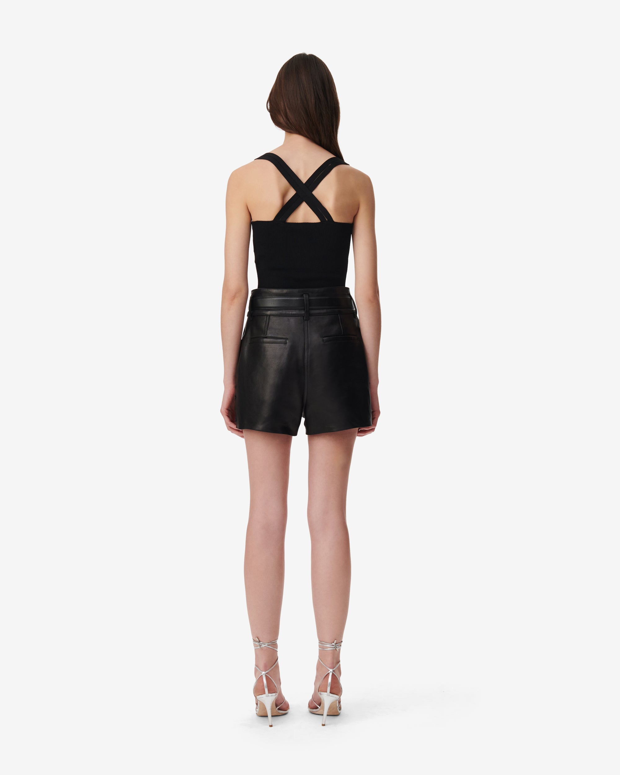 Takumi cross-over mesh top - Black