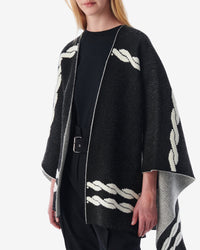 Wajdi wool blend jumper - Black & Ecru