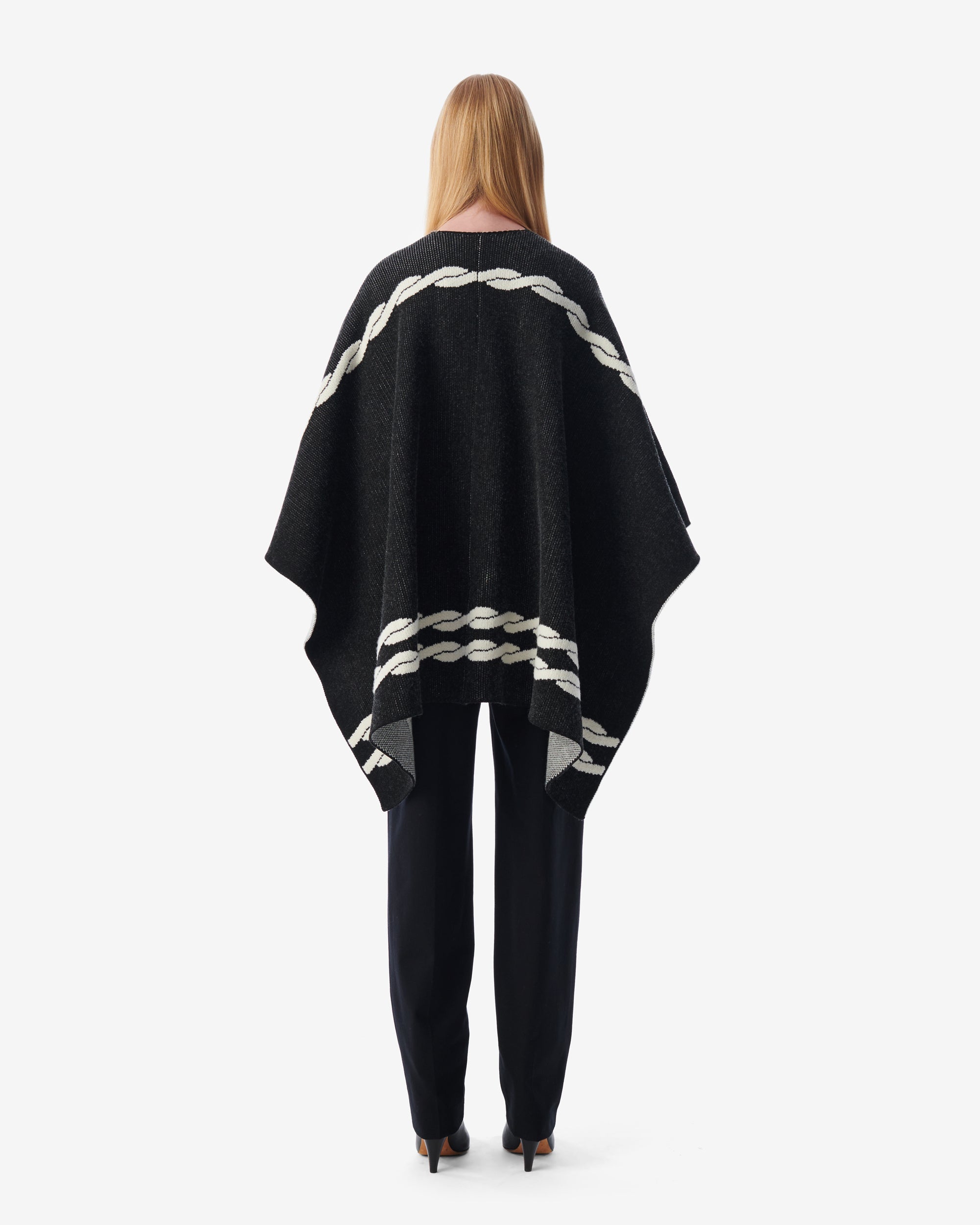 Wajdi wool blend jumper - Black & Ecru