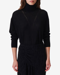 Zahyo wool jumper - Black